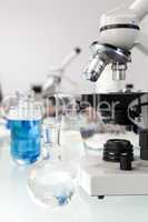 Microscope and Medical Research Equipment in a Scientific sLabor