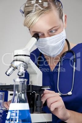 Doctor and Microscope