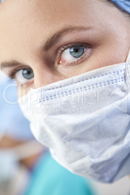 Female Doctor In Surgical Mask