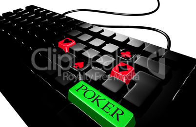 black keyboard poker