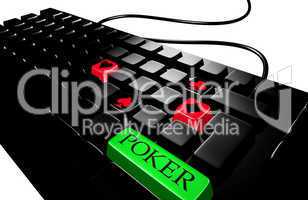 black keyboard poker