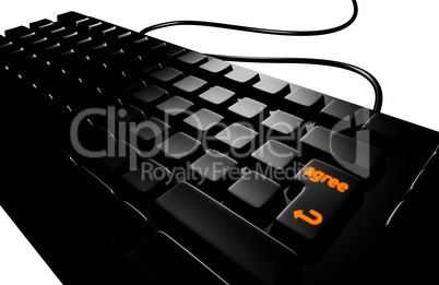 black keyboard agree
