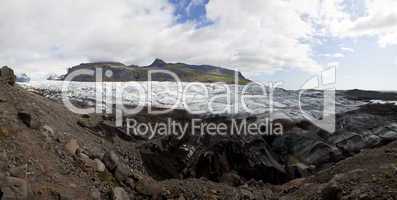 Panoramic of the Vatnajokull Glacier