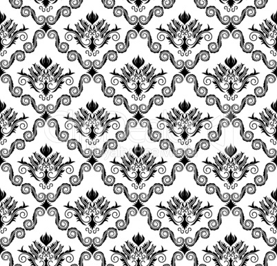 seamless damask pattern