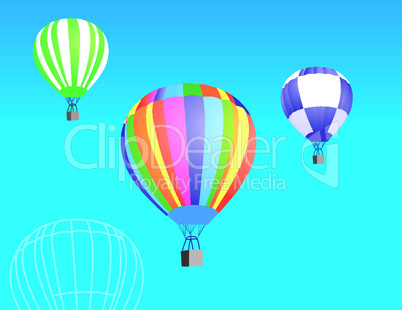 Vector Hot Air Balloons