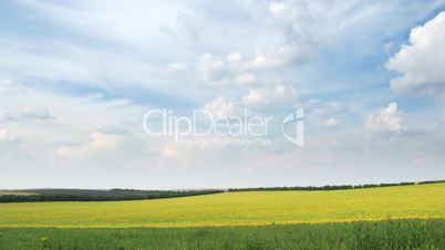 fields and sky. time lapse HD