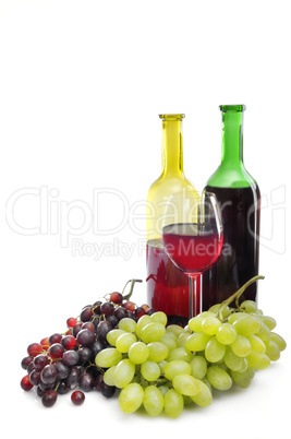 Wein und Weintrauben