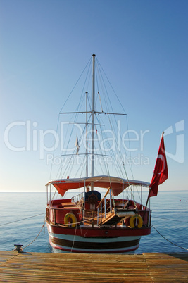 Mediterranean Sea yacht, Antalya, Turkey