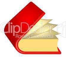 Illustration eines roten Buches