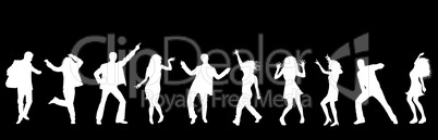 illustration - tanzende personen