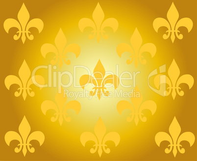goldene tapete mit ornamenten