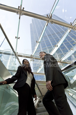 Executives on an Escalator