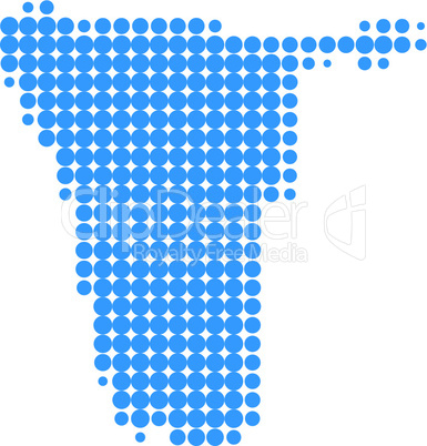 Karte von Namibia