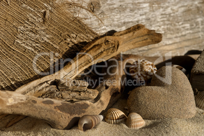 Herz am Strand