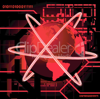 Vector globe background