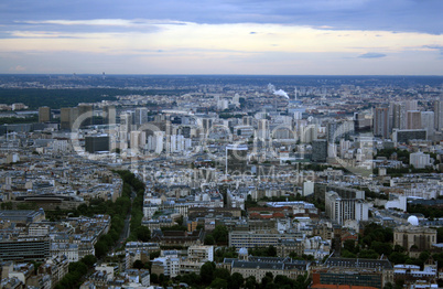 Paris. Die Aussicht von der Montparnasse Turm
