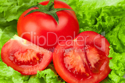 Tomato with salad