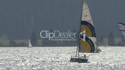 Panorama Lake Of Silvaplana with Sailing School