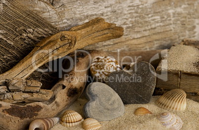 Herz am Strand