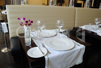 Restaurant in luxury hotel, Dubai, UAE