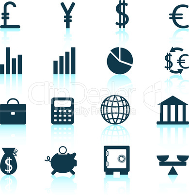 financial icons set