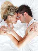 Couple sleeping in bed