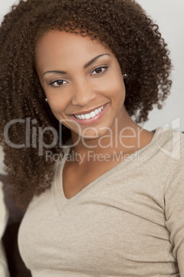 African American Girl With Perfect Smile