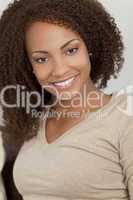 African American Girl With Perfect Smile