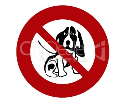 Schild Hund - sign dog 03