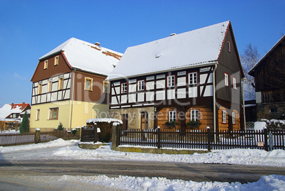 Umgebindehaus - half-timbered house 02