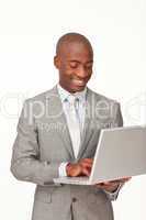 businessman using a laptop