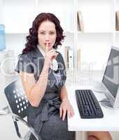 businesswoman in office