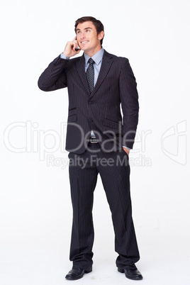 businessman on mobile phone