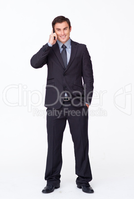 businessman on phone