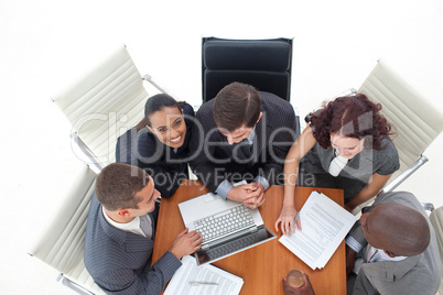 business people having a meeting