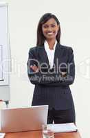 Confident businesswoman in office