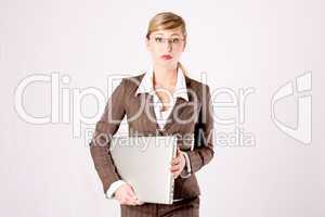 business woman with a laptop