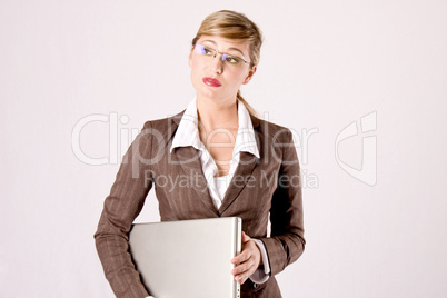 business woman with a laptop