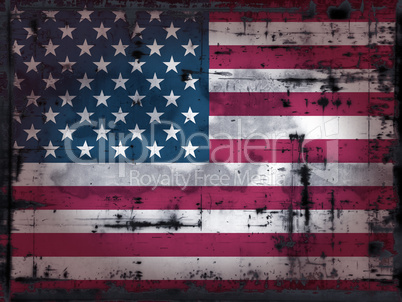 grungy us flagge