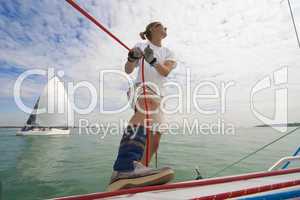 Woman Sailing