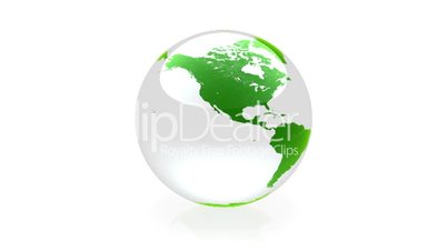 Globe animation green
