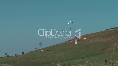 Gleitschirmflieger Übung / Paraglider