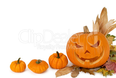 Hintergrund mit Halloween-Kürbis