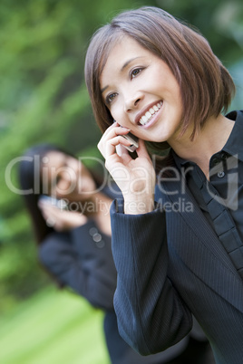 Woman Talking On Her Cell Phone