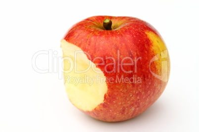 Angebissener Apfel