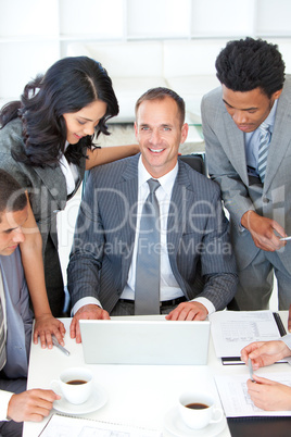 Business people discussing in office a plan