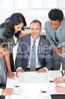 Business people discussing in office a plan