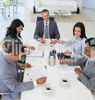 Business people discussing in a meeting