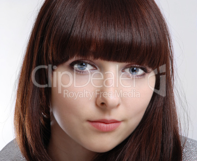 Portrait of teenage girl close-up