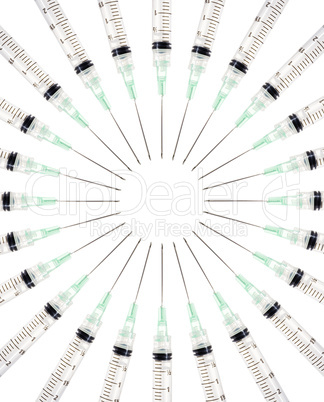 Syringes in a circle